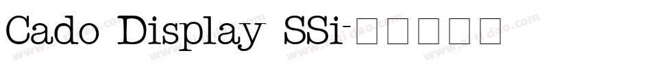 Cado Display SSi字体转换